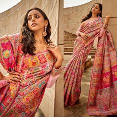 A masterwork of creativity, it is undoubtedly perfect for every occasion. Be it an afternoon brunch or a late night dinner, this saree will be the showstopper everywhere. Easier to drape and carry, without compromising on the style quotient. With its diverse palette, it is bound to set inspirational fashion standards. --------------------------------- S A R E E ● D E T A I L S --------------------------------- ● Fall and Edging : Done ● Tassel : See in Option ● Petticoat : On request Extra Charg Art Silk Long Sleeve Saree For Eid, Art Silk Saree With Long Sleeves For Eid, Unstitched Self Design Saree, Diwali Multicolor Jamawar Pre-draped Saree, Elegant Multicolor Saree For Eid, Elegant Multicolor Pre-draped Saree For Diwali, Festive Semi-stitched Pashmina Shawl, Bollywood Style Festive Pashmina Shawl With Self Design, Long Sleeve Eid Festive Saree