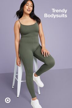 Bodysuits are everywhere—from the red carpet to concerts to social feeds. Here’s your inspo to recreate the viral bodysuit trend & style it like a pro. Compressive Seamless Bodysuit For Loungewear, Compressive Bodysuit With Built-in Bra For Loungewear, Seamless Second-skin Activewear For Yoga, Seamless Workout Bodysuit With Spaghetti Straps, Seamless Bodysuit With Spaghetti Straps For Workout, Seamless Spaghetti Straps Bodysuit For Workout, Compressive Seamless Solid Bodysuit, Compressive Solid Color Jumpsuits And Rompers For Summer, Solid Bodysuit With Spaghetti Straps For Workout