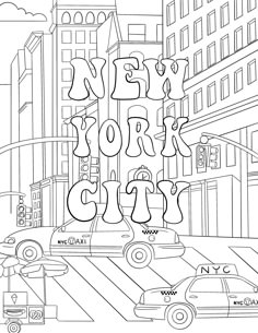 the new york city coloring page