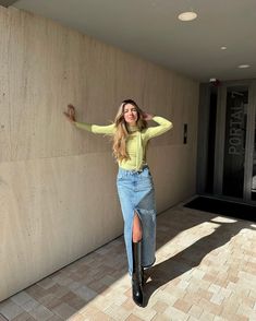 Barbara Martelo, Skirt Aesthetic, Midi Jeans, Midi Skirt Outfit, Jeans Look, Modern Tattoos