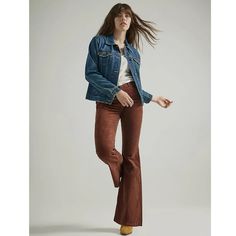 Delivering The Vintage Vibes You Love, The Wrangler Corduroy Flare Jean Will Set The Perfect Tone For Your Seasonal Wardrobe. It Features A Hip-Hugging High Rise That Knows How To Amplify Your Best Assets, A Close Fit Through The Thigh, And A Dramatic Flare Leg Opening From The Knee Down For A Long And Lean Look That's Effortlessly Flattering. This Corduroy Flare Also Comes With The Iconic Details That Are Signature To Wrangler Jeans, Including The 'W' Stitching On The Back Pockets And A Branded Jane Watson, Wrangler Pants, Flair Jeans, Seasonal Wardrobe, Outdoor Pants, 70s Style, Vintage Wrangler, Wrangler Jeans, 70s Inspired