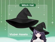 an animated witch hat is shown in this image