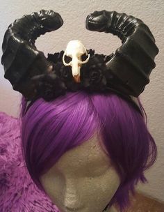 Maleficent horns, horns, Black horns, Skull, Skull horns, Satyr horns, Ren fair, Horn headdress, Hea Satyr Horns, Horn Headdress, Maleficent Horns, Black Horns, Ren Fair, Collar Clips, Sweater Clip, Costume Hats, Maleficent