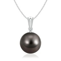 This enchanting Tahitian cultured pearl pendant is designed with an ornate bale. The milgrain on the glistening bale adds a beautiful detail to this 14k white gold pearl drop pendant. Classic White Gold Tahitian Pearl Necklace, Classic Tahitian Pearl Necklace In White Gold, Classic White Gold Teardrop Pearl Necklace, Classic Teardrop White Gold Pearl Necklace, Classic Tahitian Pearl Drop Necklaces, Classic Tahitian Pearl Drop Jewelry, Classic Tahitian Pearl Pendant Jewelry, Classic White Gold Pearl Necklace With Teardrop Pendant, Classic Pearl Necklace With Teardrop Pendant