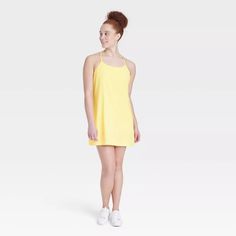 Women's Flex Strappy Active Dress - All In Motion™ : Target Sleeveless Tennis Dress For Summer Loungewear, Casual Summer Tennis Dress For Loungewear, Summer Functional 4-way Stretch Activewear, Summer Functional Activewear With 4-way Stretch, Sporty Spring Gym Dresses, 4-way Stretch Athleisure Dresses For Spring, Spring Athleisure 4-way Stretch Dresses, Summer Stretch Tennis Dress With Moisture-wicking, Sporty Summer Dresses With 4-way Stretch