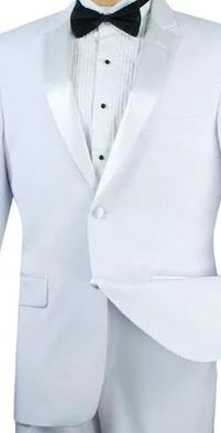 Exude pure elegance in this white tuxedo from the Eleganscape Collection. Tailored from luxurious wool, the tuxedo features a 2-button blazer and flat-front pants with a satin seamline. Perfect for making a stylish statement at your next big event. Featuring: Luxurious Wool Feel: Quality you can sense. 2-Button Blazer: Classically stylish. Flat Front Pants: For a streamlined look. Satin Seamline: Adds a luxe touch. Regular Fit: Comfort meets elegance. 2-Piece Set: Comes with blazer and pants. Un White Tuxedo, Pure Elegance, Prom Suits, Flat Front Pants, Black Tie Event, Blazer Buttons, Black Tie, Short Pants, Workout Shorts