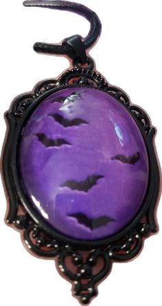 Gothic Purple Jewelry For Halloween, Gothic Purple Necklace For Halloween, Bat Pendant, Pendant Necklaces, Necklace Etsy, Bat, Ships, Necklaces, Pendant Necklace