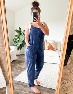 Relaxed Fit Casual Overalls For Loungewear, Casual Relaxed Fit Overalls For Loungewear, Comfortable Leisure Overalls And Rompers, Comfortable Cotton Jumpsuits With Side Pockets, Comfortable Jumpsuits And Rompers With Pockets, Comfortable Cotton Jumpsuits And Rompers With Pockets, Relaxed Cotton Jumpsuits And Rompers For Spring, Comfortable Loungewear Jumpsuits And Rompers With Pockets, Comfortable Relaxed Fit Overalls