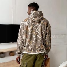 Essential Unisex Camo Hoodie Camouflage Hoodie Sweatshirt For Outdoor Activities, Camouflage Hoodie Sweatshirt With Adjustable Hood, Winter Camouflage Sweatshirt For Streetwear, Camouflage Hoodie Sweatshirt For Fall, Camouflage Long Sleeve Hoodie For Streetwear, Camouflage Sweatshirt With Adjustable Hood For Fall, Camouflage Sweatshirt With Drawstring Hood For Fall, Fall Camouflage Sweatshirt With Drawstring Hood, Camouflage Drawstring Hood Sweatshirt For Fall