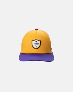 Step up your game in style with the LSU Legend snapback hat! This dual-colored hat has a structured fit so you stay comfy all day, while its performance blend fabric and moisture-wicking properties make sure you stay dry and cool no matter what! Plus, the adjustable snapback closure ensures the perfect fit for every fan. Go Tigers! Team-colored Adjustable Snapback Hat With Curved Bill, Collegiate Adjustable Six-panel Snapback Hat, Sporty Team-colored Baseball Cap With Curved Brim, Adjustable Collegiate Six-panel Snapback Hat, Collegiate Baseball Cap For Sports, Sporty Six-panel Trucker Hat For Fans, Sporty Six-panel Trucker Hat For Fan Gear, Team-colored Snapback Hat With Curved Bill For Game Day, Team-colored Six-panel Fitted Hat For Sports