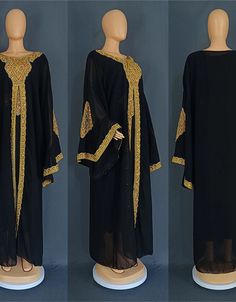 Embrace effortless grace and sophistication with this stunning loose-fit abaya, perfect for any party or special occasion. Processing Time : 20-25 Business Days Flowing chiffon fabric: Luxuriously lightweight and breathable, ideal for year-round comfort. Flattering loose fit: Drapes beautifully on various body types, offering ease of movement and confident style. Elegant embroidery: Delicate detailing elevates the design, adding a touch of timeless charm. Slight stretch for comfort: Ensures a co Casual Abaya, Confident Style, Embroidered Chiffon, Elegant Embroidery, Don't Compare, Blue White And Black, Hip Dress, Delicate Details, Waist Dress