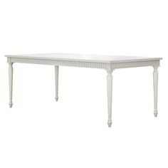 a white table with two legs and a wooden top