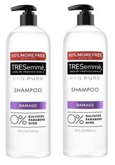 TRESemmé Pro Pure Damage Shampoo is made to give you a worry free wash experience. Our hair products are Sulfate Free, Paraben Free & Dye Free. Our Damage Repair Shampoo and Conditioner System gently removes impurities and helps protect your hair from visible signs of damage, leaving hair soft and smooth. TRESemmé Pro Pure Damage Paraben Free Shampoo is perfect for daily use and ideal for men and women with dry, damaged hair The TRESemmé Pro Pure Collection includes all the hair products you need for a more clean beauty regimen without sacrificing what you know and love. Professional, affordable salon-quality repairing, moisturizing shampoo without the salon price tag 2 Pack Tresemme Shampoo, Beauty Regimen, Dry Damaged Hair, Moisturizing Shampoo, Dye Free, Sulfate Free, Paraben Free, Damaged Hair, Price Tag