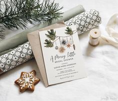 DETAILS * A Merry Little Bridal Shower Invitation * Editable Template using Corjl. * Features beautiful watercolor greenery and ornaments. * Perfect for a Christmas or winter bridal shower. * Access the template for a full year. DEMO Try the template before you buy!  Copy and paste this link into your web browser: https://www.corjl.com/d/54PGC7 SIZING * 5x7 MATCHING ITEMS See the entire collection here: https://www.etsy.com/shop/JuneyBInvites/search?search_query=JBI-MEVERGREEN EDITING * No need Christmas Bridal Shower Ideas, Christmas Bridal Shower Invitations, Christmas Bridal Shower, Christmas Bridal Showers, Green Bridal Showers, Invitation Minimalist, Watercolor Greenery