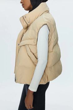 Stay warm and stylish with this Pistola Quilted Puffer Vest. The perfectly oversized fit and front pockets offer both comfort and functionality. Zip front closure with snap buttons Side pockets Oversized 100% Nylon Quilted Puffer Vest, Short Loungewear, Sparkle Shoes, Best Swimwear, Fall Winter Wardrobe, Fall Capsule Wardrobe, Jumpsuit Jacket, Denim Jumpsuit, Romper Pants