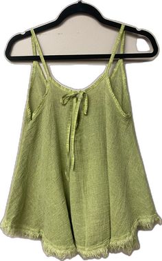 Beach Tank Top With Spaghetti Tie Straps, Chic Tie-back Tank Top For Vacation, Sleeveless Bow Tank Top For Summer, Chic Beach Tank Top With Tie Back, Trendy Summer Tank Top With Tie Straps, Summer Tank Top With Spaghetti Tie Straps, Chic Tank Top For Beach Season Day Out, Beach Cami Tank Top With Tie Straps, Trendy Sleeveless Top With Bow