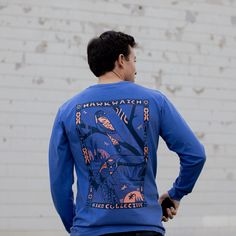 This long sleeve tee spotlights the American Kestrel, a small and fierce falcon that's equally at home perched on snags, fenceposts or building cornices. American Kestrel, Kestrel, Long Sleeve Tees, Long Sleeve Tshirt, Turn Ons, Long Sleeve, Celebrities, T Shirt, How To Wear