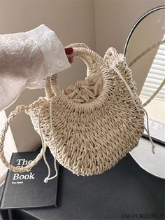 BagForLove - Woven Straw Beach Bag with Stylish Round Handle Product Description Color Beige Type Straw Bag Bag Size Small Closure Type Drawstring Pattern Type Plain Material PP Size Chart INCH CM Strap Length Bag Length Bag Width Bag Height Handle Height 43.3 inch 9.4 inch 3.5 inch 7.1 inch 3.9 inch Strap Length Bag Length Bag Width Bag Height Handle Height 110 cm 24 cm 9 cm 18 cm 10 cm Details Pictures Similar Products h2 { text-align: center; } /* æ¢è¡ */ li{ white-space: normal; word-break Beach Hobo Bag With Braided Handles, Beige Bucket Hobo Bag For Beach, Natural Hobo Crossbody Bag For Vacation, Trendy Crochet Crossbody Bag For Beach Season, Natural Color Crossbody Hobo Bag For Summer, White Hobo Tote Bag For Beach, Summer Hobo Handheld Bag For Beach Season, White Tote Hobo Bag For Beach, Summer Vacation Hobo Crossbody Bag