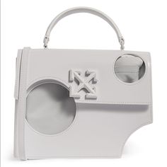 Nwt Authentic Dust Bag Included White Top Handle + Strap Designer White Tote Box Bag, White Top Handle Bag With Silver-tone Hardware, Modern White Shoulder Bag With Top Carry Handle, White Top Handle Box Bag For Shopping, White Crossbody Box Bag, Luxury White Box Bag With Top Handle, Luxury White Box Bag With Detachable Handle, White Crossbody Box Bag With Top Carry Handle, White Designer Bags With Top Carry Handle