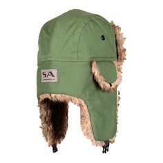 SA Trapper Hats are perfect for warmth and style on those cold winter days. Every Trapper Hat is Lined with Plush Faux Fur for superior warmth and comfort. These Trapper Hats stand alone in quality and construction. Stay warm with SA Trapper Hats this winter. Features Chin Buckle Fur lined ear flaps Sewn back patch Leather logo tag Machine washable Protection Water-Resistant Fabric Material Water-Resistant Fabric Faux Fur Inner-Lining Double-needle stitching Size One size - See sizing chart Head Outdoor Beanie With Faux Fur Lining, Windproof Aviator Hat For Outdoor, Winter Outdoor Hat With Faux Fur Trim, Warm Faux Fur Hat For Outdoor Use, Warm Faux Fur Hat For Outdoor, Trapper Hat, Brown Hats, Trapper Hats, Hat Stands