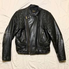 Fits Like A Medium Or 40 Jacket. Snug Fit Black But Distressed 70s Cafe, Biker Leather Jacket, Biker Leather, Cafe Racer, Vintage 70s, Snug Fit, Mens Jackets, Jackets & Coats, Leather Jacket