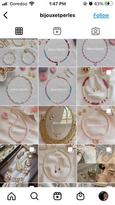 Business Instagram Ideas, Bracelet Aesthetic, Business Instagram, Instagram Business, Instagram Ideas, Pearl Necklace, Bracelet, Beads, Instagram