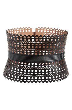 Alaïa Calfskin Leather Corset Belt | Nordstrom Leather Corset Belt, Corset Belt, Belt Leather, Leather Corset, Lasercut Design, Islamic Architecture, Cut Design, Belts For Women, Designs To Draw