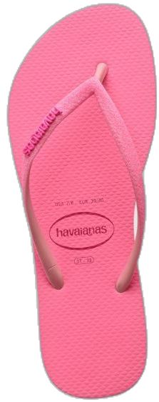 Havaianas Kid`s Slim Gliter Neon Macaron Pink - Flip Flop Macaron Pink - Hi Brazil Market Pink Flip Flops, Flip Flop, Macarons, Flip Flops, Neon, Glitter, Pink