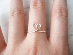 Adjustable Heart Ring//silver heart ring heart midi ring | Etsy Simple Heart-shaped Midi Promise Ring, Minimalist Adjustable Heart Ring For Wedding, Tiny Delicate Heart Promise Ring, Delicate Silver Heart Promise Ring, Delicate Sterling Silver Heart Ring, Delicate Tiny Heart Promise Ring, Delicate Silver Heart Ring For Wedding, Delicate Heart Promise Ring, Silver Delicate Heart Wedding Ring