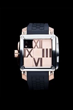 Puzzle Automatic 40mm - SS Rose Gold – Ritmo Mundo Mechanical Model, Silicon Bands, Puzzle Pieces, Sapphire Crystal, Jaeger Watch, Sapphire, Rose Gold, Square, Crystals