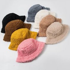 Shearling Bucket Hat Aesthetic Bucket Hat, Sherpa Bucket Hat, Bucket Hat Winter, Fluffy Bucket Hat, Winter Bucket Hat, Japanese Korean Fashion, Faux Fur Bucket Hat, Fur Bucket Hat, Aesthetic Accessories