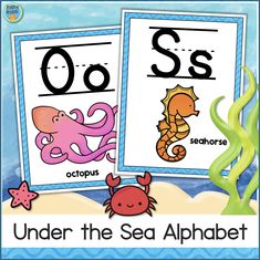 an ocean theme with the letters o and s