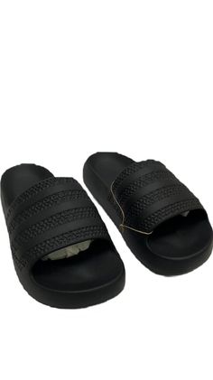 Adidas Women's Adilette Ayoon Slides Slip-On Eva Outsole Eva Upper Core Black/Cloud White Ultra-Soft Feel Code:GX 1979 Adidas Black Slides For Summer, Adidas Black Slides For Beach, Adidas Black Slides For The Beach, Black Adidas Slide Sandals, Trendy Black Non-slip Sandals, Adidas Non-slip Black Slides, Adidas Black Non-slip Slides, Adidas Black Slip-on Slides, Comfortable Black Adidas Sandals