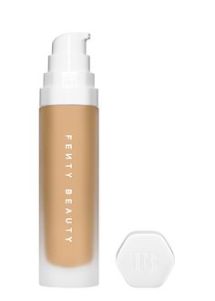 Find FENTY BEAUTY Soft'lit Naturally Luminous Longwear Foundation on Editorialist. Product Details Get luminous without looking greasy. A benefit-packed, hydrating foundation that's longwear and delivers a naturally radiant finish with a second-skin feel – in 50 shades for all skin types.; Step into your best light. Fenty Beauty's Soft'Lit Naturally Luminous Longwear Foundation is a longwear, medium coverage foundation that gives golden hour glow all day long and stays fresh. It hydrates, brightens and improves skin tone both instantly and over time, while resisting sweat, humidity and transfer. This lightweight, waterproof formula instantly reduces the appearance of shine and gives a whole new kind of radiance. This is just-right, notch-above-natural luminosity in a bottle. Longwear, medi Medium Coverage Foundation, Hydrating Foundation, Light Foundation, High End Makeup, Too Faced Foundation, Foundation Shades, How To Apply Foundation, Improve Skin Tone, Beauty Foods