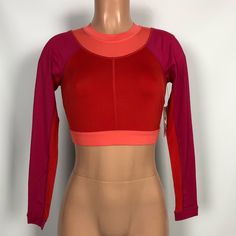 Brand: Joylab Style: Long Sleeve Crop Top Color: Coral Condition: New With Tags Material: 86% Polyester / 14% Spandex -Moisture-Wicking Fabric -Back Cutout -This Joylab Crop Top Is Great For Yoga And Pilates Tags: Women's Activewear, Workout Top, Running, Shirt, Tee, Joy Lab, Cropped, Women's Athleisure, Athletic Wear, Bra Top, Gym Clothes Multicolor Stretch Top For Yoga, Stretch Multicolor Top For Yoga, Stretch Multicolor Yoga Top, Red Athleisure Top For Fall, Color Block Stretch Athleisure Top, Stretch Athleisure Tops With Color Block, Athleisure Stretch Color Block Top, Fitted Color Block Athleisure Tops, Red Fitted Long Sleeve Activewear