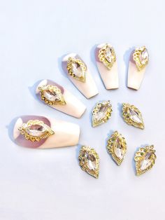 Fancy Nails, Rhinestone Nails, Nail Art Decorations, Art Decoration, Things To Buy