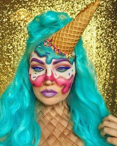 Candyland Couture, Creative Face Makeup, Gyaru Makeup