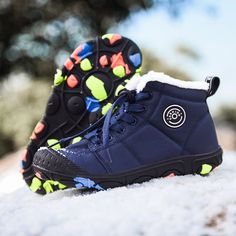 ✅ Maximum foot comfort for pain-free winter days

 ✅ Unstoppable winter adventure

 ✅ Improves foot strength and balance
 Warm, comfortable winter shoes!
 This high-quality, warm city shoe offers maximum comfort on cold days thanks to its incredibly soft interior. Forget painful winter hiking or running, grab your pair of KidS Winter Barefoot Shoes and enjoy a pain-free life. Every step feels like walking on clouds. Equipped with a unique memory foam that adapts the comfort insole to the shape of your feet for a perfect fit and maximum comfort! 

 Breathable comfort your feet deserve!
 Forget painful walking or running days, grab your Barefoot pair and enjoy a pain-free life. Every step feels like you're walking on clouds. The high-quality insole adapts to the shape of your feet, ensurin Sports Boots With Cushioned Footbed And Round Toe, Winter Slip-resistant Hiking Boots, Outdoor High-top Non-slip Boots, Non-slip High-top Outdoor Boots, Winter Sports Waterproof Boots With Rubber Sole, Slip-resistant High-top Sneakers With Round Toe, Winter Sports Low-top Boots, Winter Breathable Ankle-high Sneakers, Slip-resistant Hiking Boots With Round Toe