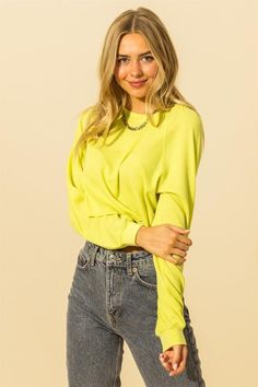 Crew Neck Raglan Waffle Knit Long Sleeve Crop Top 60% POLYESTER / 32% RAYON / 8% SPANDEX Waffle Knit Long Sleeve, Raglan Long Sleeve, Lime Yellow, Shades Sunglasses, Knit Long Sleeve, The Shade, Long Sleeve Crop, Waffle Knit, Long Sleeve Crop Top