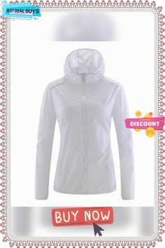 Women's Hiking Skin Jacket Outdoor Packable Uv Sun Protection Quick Dry Lightweight Jacket Fishing Climbing Running Light Yellow Sapphire White Black Purple / Long Sleeve / Camping / Hiking / Caving Nylon Long Sleeve Outerwear For Outdoor Activities, Long Sleeve Nylon Outerwear For Outdoor Activities, Casual Solid Outerwear For Camping, Casual Outerwear For Camping, Techwear Long Sleeve Windbreaker For Hiking, Breathable Nylon Hooded Outerwear, Nylon Long Sleeve Outerwear For Camping, Breathable Long Sleeve Techwear Outerwear, Functional Windbreaker For Camping