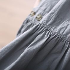 simplelinenlife-cotton-casual-summer-long-women-dresses Solid Cotton Sundress For Summer, Summer Cotton Sundress In Solid Color, Summer Flowy Gray Dresses, Gray Flowy Summer Dresses, Relaxed Fit Loose Summer Dresses, Flowy Gray Summer Dresses, Summer Cotton Dress Solid Color, Loose Cotton Summer Dress, Summer Cotton Dress In Solid Color