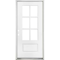 a white door on a white background