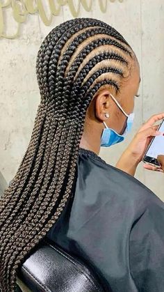 Braids Cornrows For Black Women, Pushback Cornrows Braids, Cornrows Straight Back For Black Women, Fashion Braids Hairstyles, Waist Length Cornrow Braids, Feed In Stitch Braids Cornrows With Bun, Cornrow To The Back Hairstyles, Big Conrows Lines For Black Women, Weaving All Back Hairstyle