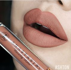 Anastasia Beverly Hills liquid lipstick in 'Ashton' Abh Liquid Lipstick, Lipstick For Fair Skin, Liquid Lipstick Set, Beautiful Lipstick, Lips Shades, Lipstick Color