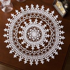 Aunt Lydia's Affinity Doily | Yarnspirations Knitting Jewelry, Free Crochet Doily Patterns, Red Heart Patterns, Crochet Dollies, Crochet Doily Patterns, Crochet Tablecloth, Crochet Mandala, Lace Doilies, Crochet Doily