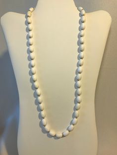 "Oval Pearl Necklace Length:  24\" Gift box included Item #: Oval Pearl Necklace" 40th Anniversary Gifts, Blue Leaves, 40th Anniversary, Leaf Necklace, Beaded Necklaces, Christmas In July, May 5, Necklace Length, Chain Styles