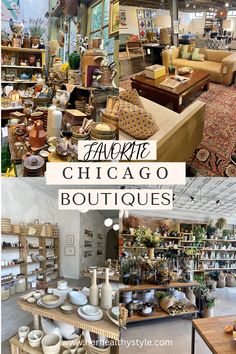 the chicago boutiques are full of vintage furniture and antiques for sale in their store