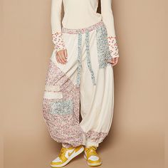 Stunning Patchwork Pants Wide Leg Pocket In The Back Patchwork Pants, Everything I Own, Earthy Outfits, Boho Pants, Pants Wide Leg, Track Pants, Pant Jumpsuit, Wide Leg, Pants For Women