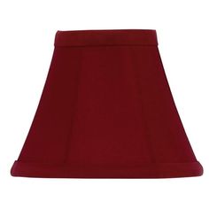 Upgradelights Red Dupioni Silk 5 Inch Shade Mini Clip on Bell Shades Chandelier mini lamp shade that clips onto bulb Shade Dimensions: 2.5 inch top X 5 inch bottom X 4.25 inch height Top Quality Dupioni Silk in beautiful Ruby Red Shade Finely tailored with matching trim on top and bottom Brass flame clip (clips onto 40 watt candelabra or night light bulb). Fitter: FLAME CLIP (FC) Fitter designed to fit over a Candelabra bulb base. (Most clip-on lampshades are designed with a flame clip) Suggeste Mini Lamp Shade, Chandelier Mini, Shades Chandelier, Chandelier Shade, Mini Lamp, Dupioni Silk, Chandelier Shades, Candelabra Bulbs, Home Decor Lights