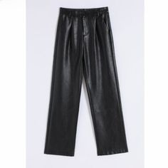 With our Women's Loose PU Leather Pants, indulge in the ultimate fashion statement. These leggings are made from superior-grade matte leather and are expertly designed with a sleek and fashionable appearance. They offer a touch of refinement and luxury to your wardrobe. These pants are crafted with superior materials, including imitation leather and polyester. Specifications: Season: Winter Age: Ages 18-35 Years Old Pant Style: STRAIGHT Front Style: Pleated Waist Type: HIGH Pattern Type: Solid D Faux Leather Trousers, Female Shorts, Winter Pants, Leather Trousers, Beauty Expert, Hot Dress, Leather Coat, Fashion Pants, Trousers Women